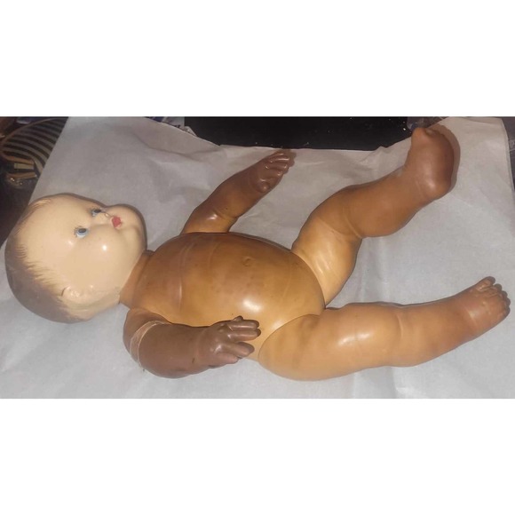 16" 40s-50s Composite (Head) Baby Doll w/Embroidered Pillowcase Dress & … - Picture 7 of 12